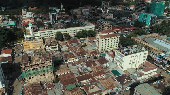 Aerial view of the Arusha City