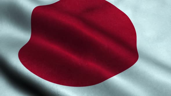 Highly Detailed Flag Of Japan