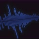 Minimalist Blue Wave Form Audio Isolated on Black Background - VideoHive Item for Sale