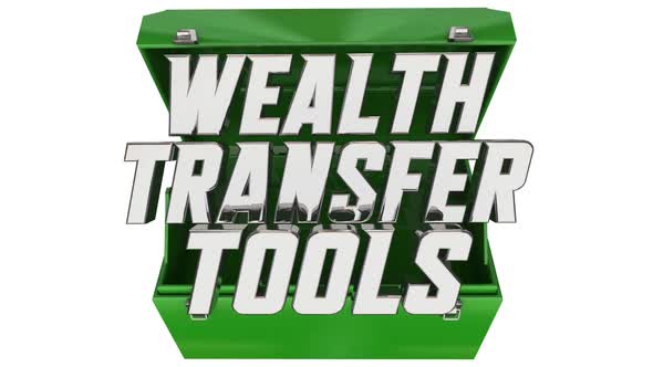 Wealth Transfer Tools Personal Finance Toolbox Words 3d Animation