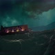 Cargo Ship Sailing In A Thunderstorm - VideoHive Item for Sale