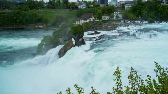 Famous Rhine Falls, Switzerland