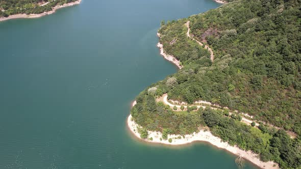 Aerial Lake and Forest