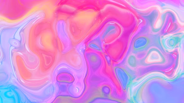 Abstract colorful trendy liquid wave paint background