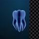 Rotating Blue Tech Teeth - VideoHive Item for Sale