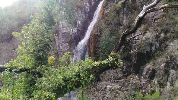 Waterfall in the Mountains