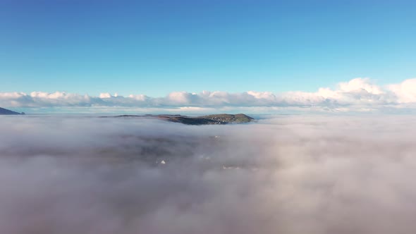 Above the Clouds at Portnoo in County Donegal with Fog  Ireland