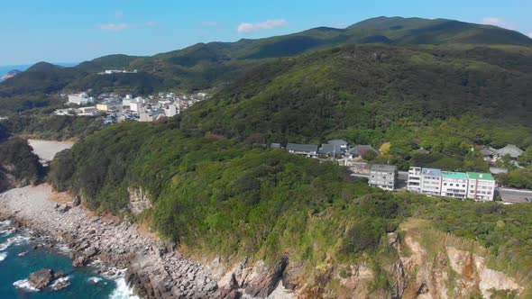 small town on the japanese coast