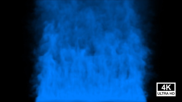 Realistic Blue Smoke 4K