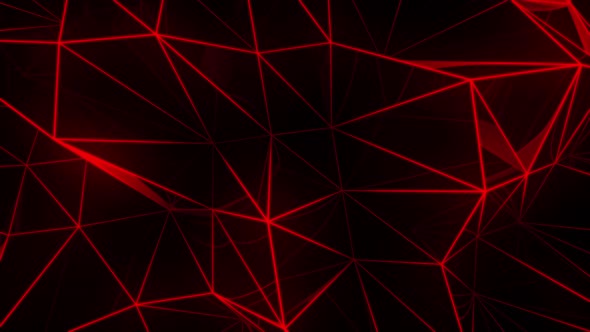 Animated Red Triangles Geometric Graphics