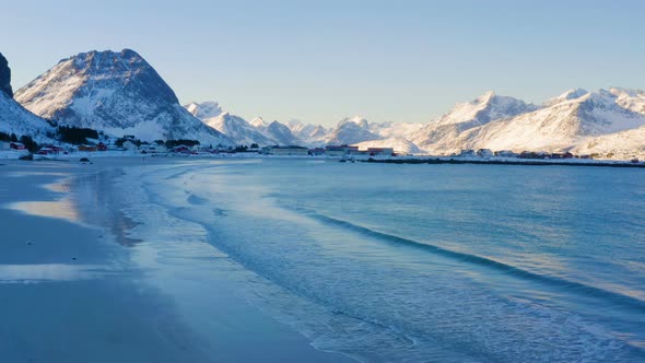 Winter Lofoten Beach