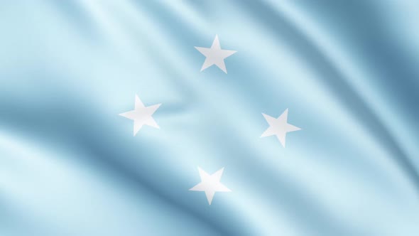 Flag of Micronesia | UHD | 60fps