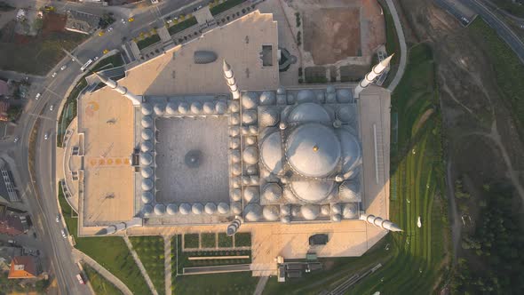 turkey istanbul camlica mosque top view