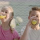 Kids Drinking Fresh Orange Juice Together - VideoHive Item for Sale