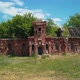 Apocalyptic Aerial Shot of Old Brick Building, Ruined Ancient Monastery - VideoHive Item for Sale