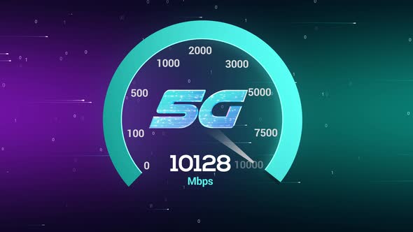 Hi Speed 5g speed test Network Technology 10gbps speed meter