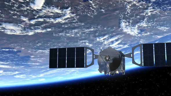 Satellite Orbiting Earth alt