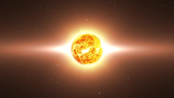 the sun or any other star in space