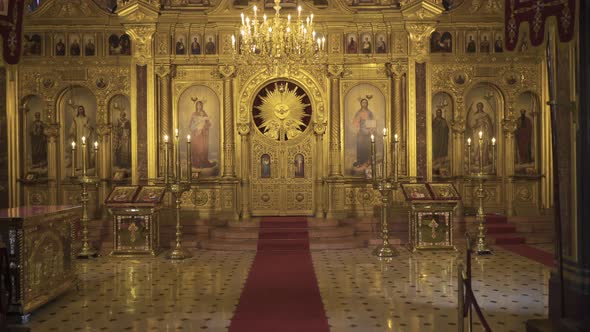 The man walking into the church. alt