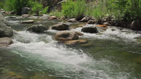 River Background Video Footage - Flowing Water In A River