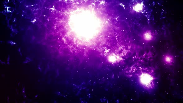 Night sky space background with nebula and stars