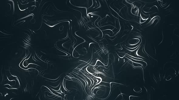 White Smooth Wavy Lines On Dark Background