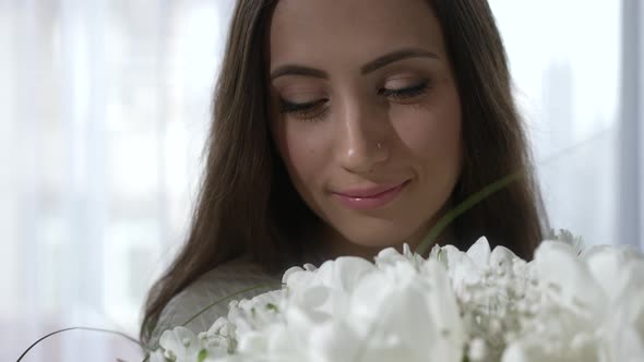 Portrait of a Woman with Flowers