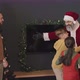 Kids Meeting Santa with Presents at Home - VideoHive Item for Sale