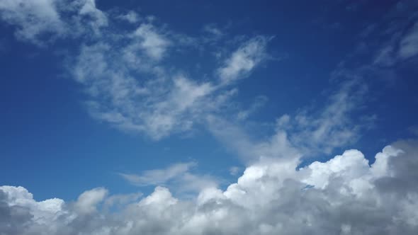 Clouds Time Lapse in the Blue Sky