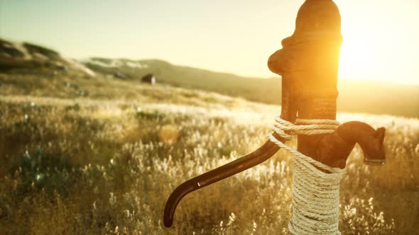 Old Hand Water Pump on Dry Hills alt