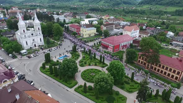 Aerial view of Central Park in Nasaud