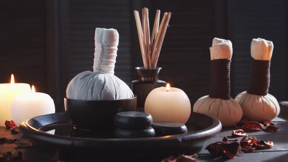 Spa background. Massage, oriental therapy, wellbeing and meditation concept.