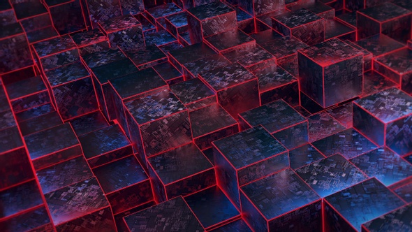 3D Cubes Background