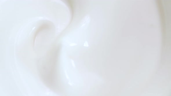 Macro White Smooth Eye Skin Cream Texture Closeup Beauty Facial Cosmetics Mask