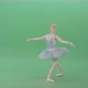 Beauty Blonde Ballerin Ballet Dancing Girl In Blue Dress Spinning over Green Screen - VideoHive Item for Sale
