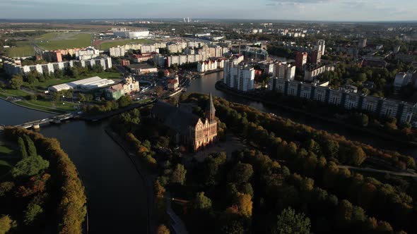 Kaliningrad Cathedral From the Air