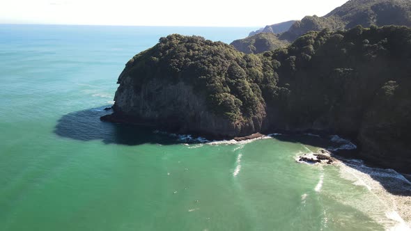 Where the mountain meets the sea in New Zealand's West coast