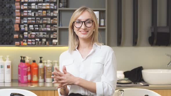 Portrait of Happy Confident Beauty Consultant