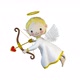 Angel Cupid With Bow on White Background - VideoHive Item for Sale