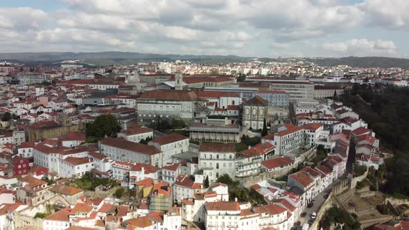 Coimbra city view in Portugal