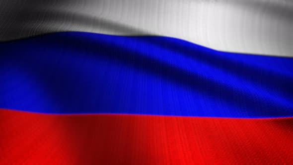 Russia Flag Seamless Loop