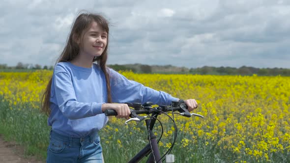 Teen record a video. Young blogger. 