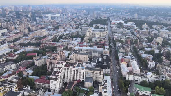 Kyiv, Ukraine Aerial View of the City. Kiev