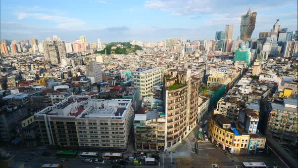 Beautiful architecture building in Macau city