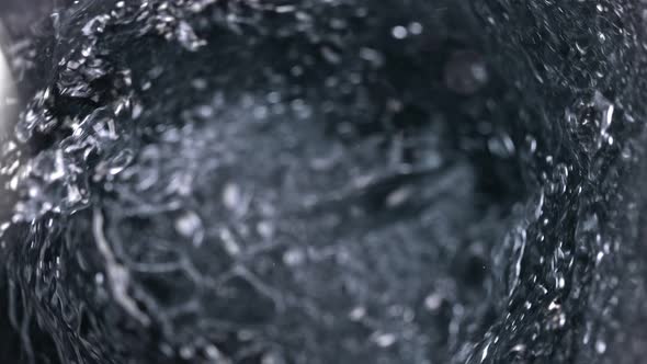 Super Slow Motion Shot of Clear Water Vortex at 1000 Fps