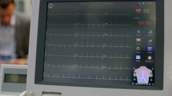 Artificial lung ventilation apparatus. Concept of the disease pneumonia, coronavirus.