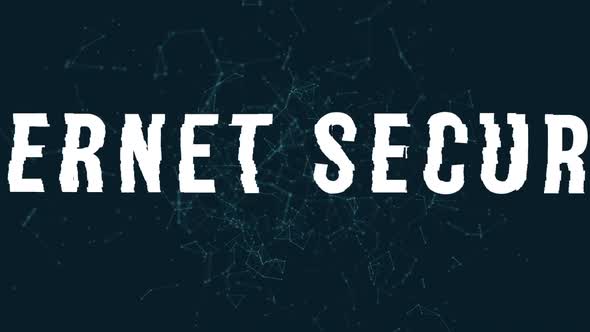 Internet security with polygonal connecting dots and lines  alt