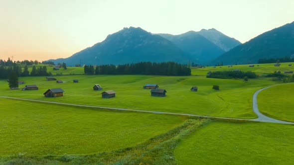 Rural mountain landscape