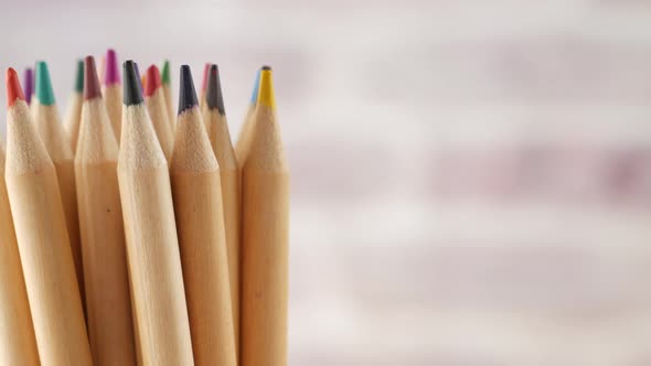 Many Color Art Pencils in Container alt