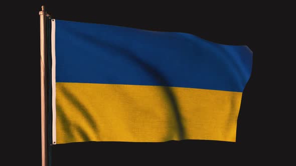 Ukraine Flag Alpha Channel